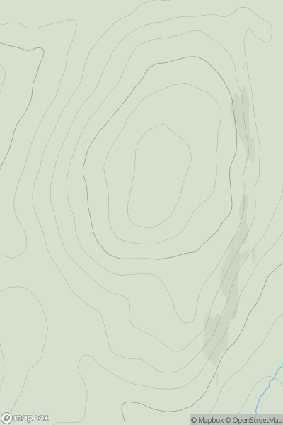 Thumbnail image for Beinn na Cloiche [North Skye and Raasay] showing contour plot for surrounding peak